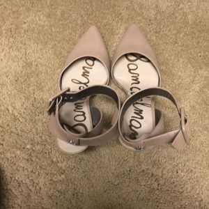 Sam Edelman ankle pointy toe nude heel